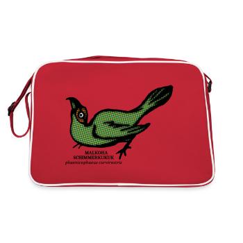 Malkoha coucou curvirostris forêt tropicale oiseau rétro - Sac Retro - rouge/blanc - Dos