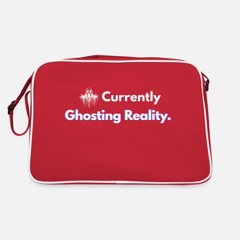 Aktuell Ghosting Reality Shirt Retro Tasche