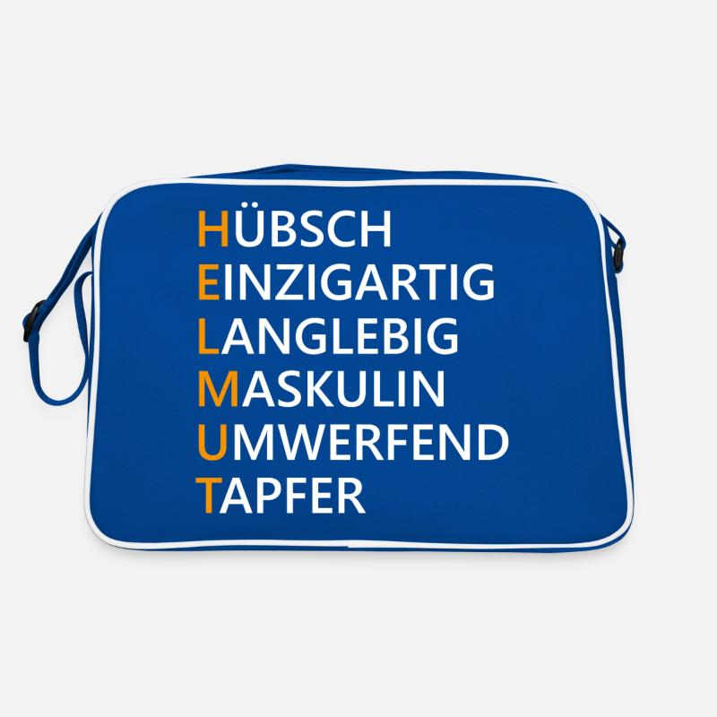 Helmut Name Geschenk Retro Tasche