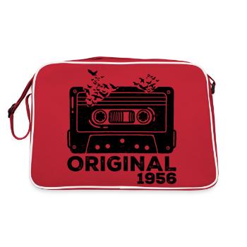 Année de naissance 1956 Cassette 1956 Anniversaire 1956 - Sac Retro - rouge/blanc - Dos