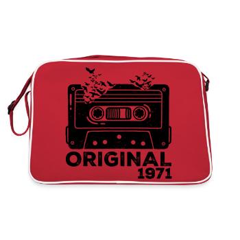 Year of birth 1971 Cassette 1971 Birthday 1971 - Retro Bag - red/white - Back