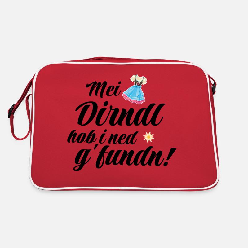 Dirndl | Mei Dirndl hob i ned g'fundn Retro Tasche