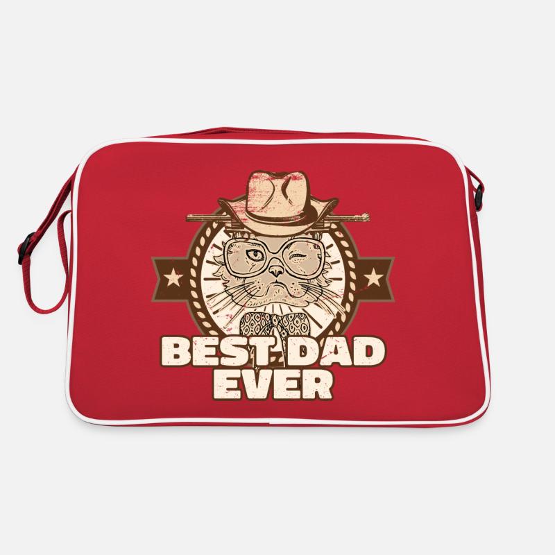 Best Cat Dad Ever Retro Tasche