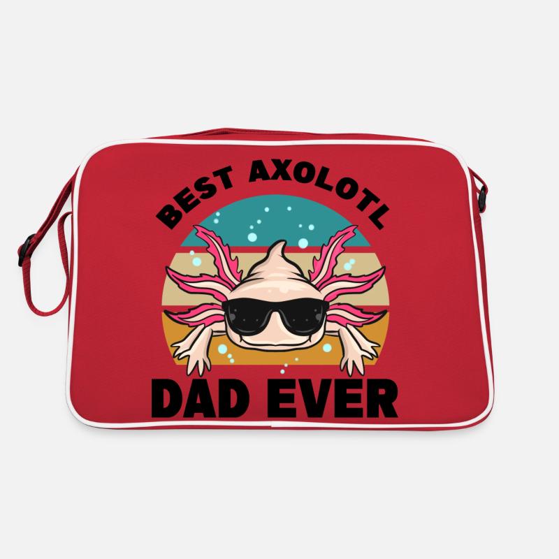 Axolotl als Haustier Retro Tasche