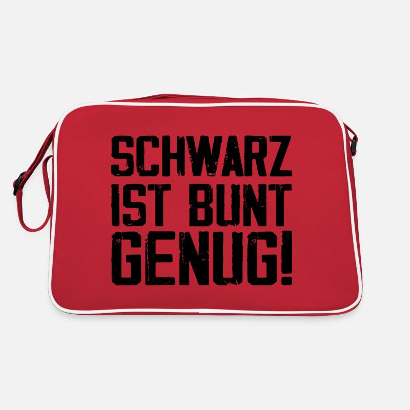 Bunte Schwarzheit Retro Tasche