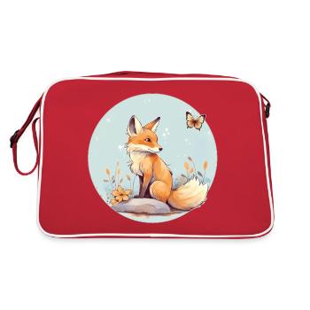 Renard mignon - Sac Retro - rouge/blanc - Dos