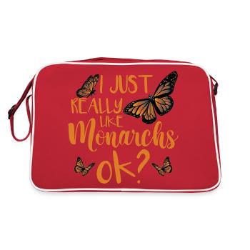 Monarque papillon - Sac Retro - rouge/blanc - Dos
