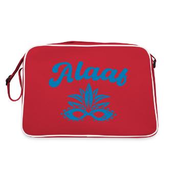 Alaaf - Retro Tasche - Rot/Weiß - Hinten