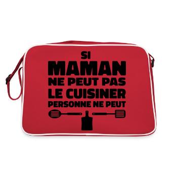 Si maman ne peut pas le cuisiner personne ne peut - Sac Retro - rouge/blanc - Dos