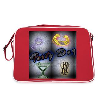 Jour de fête - Club WoW - 2023 - Sac Retro - rouge/blanc - Dos