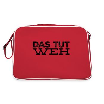 ich habe Schmerzen - Retro Tasche - Rot/Weiß - Hinten