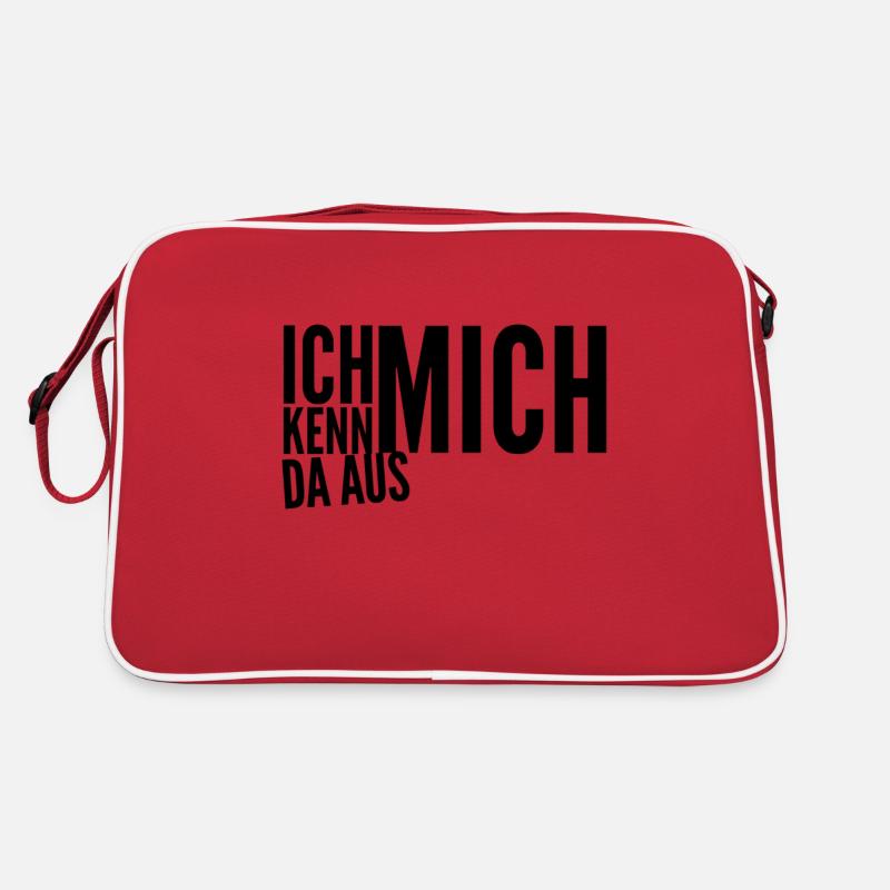 darin bi ich Experte Retro Tasche