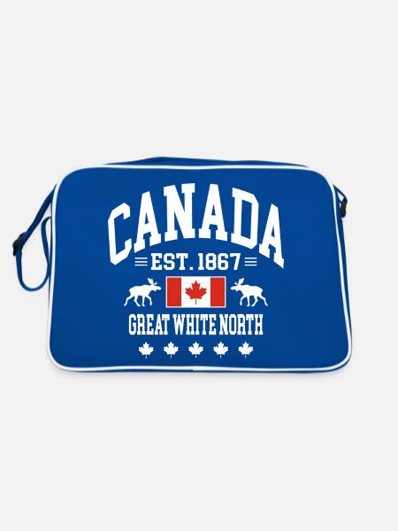 Canada - Sac Retro - bleu/blanc - Dos