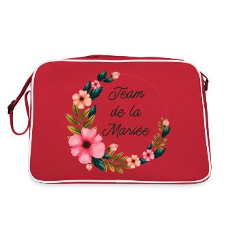 Enterrement de vie de garçon EVG Staff Marié Drôle - Sac Retro - rouge/blanc - Dos