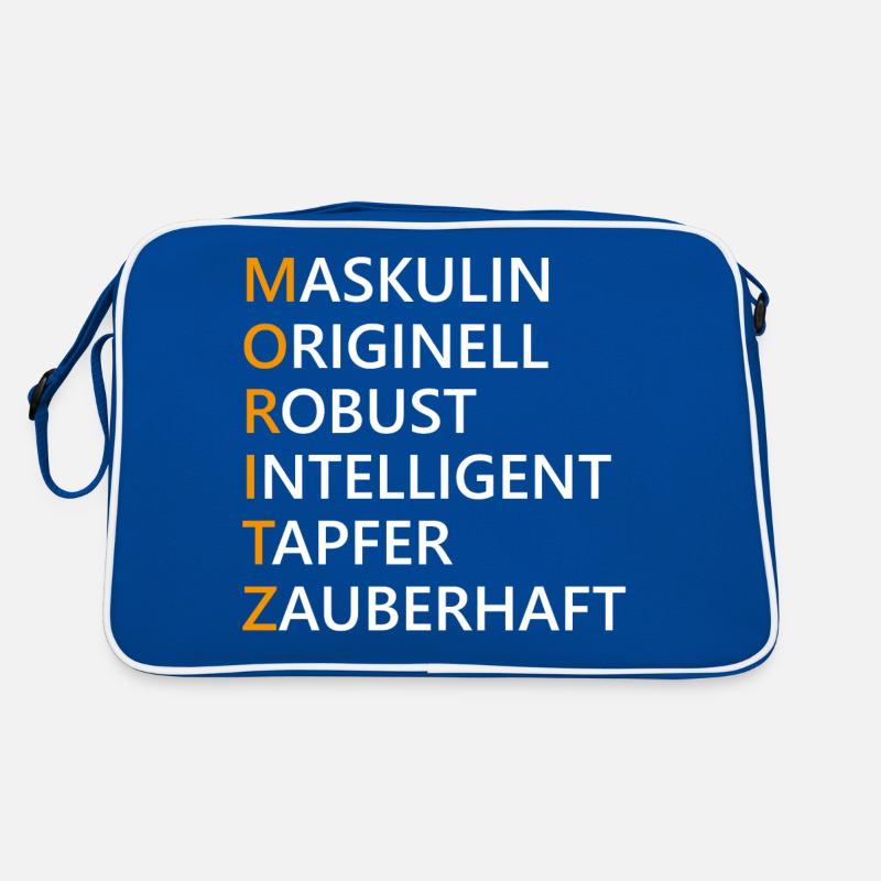 Moritz Name Geschenk Retro Tasche