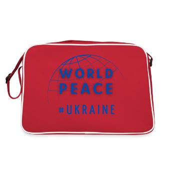 Symbole de la paix mondiale Paix mondiale Ukraine Russie - Sac Retro - rouge/blanc - Dos