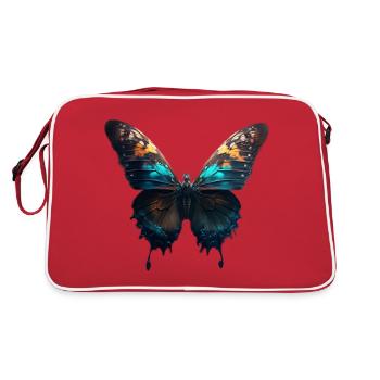 Papillon, chenille - Sac Retro - rouge/blanc - Dos