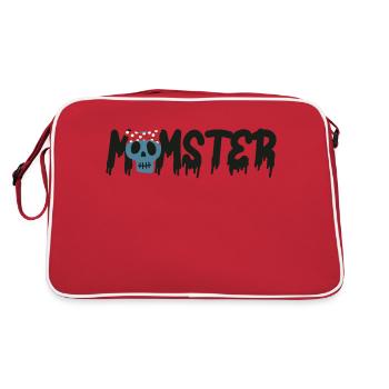 Halloween Momster - Mama is a monster - Retro Bag - red/white - Back