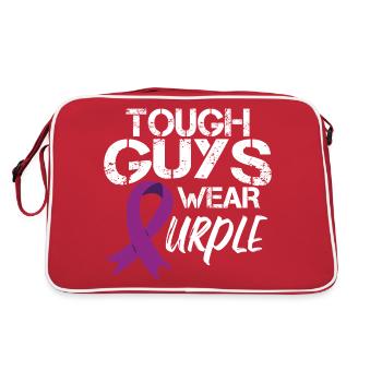 Tough Guys Wear Purple - Retro Bag - red/white - Back