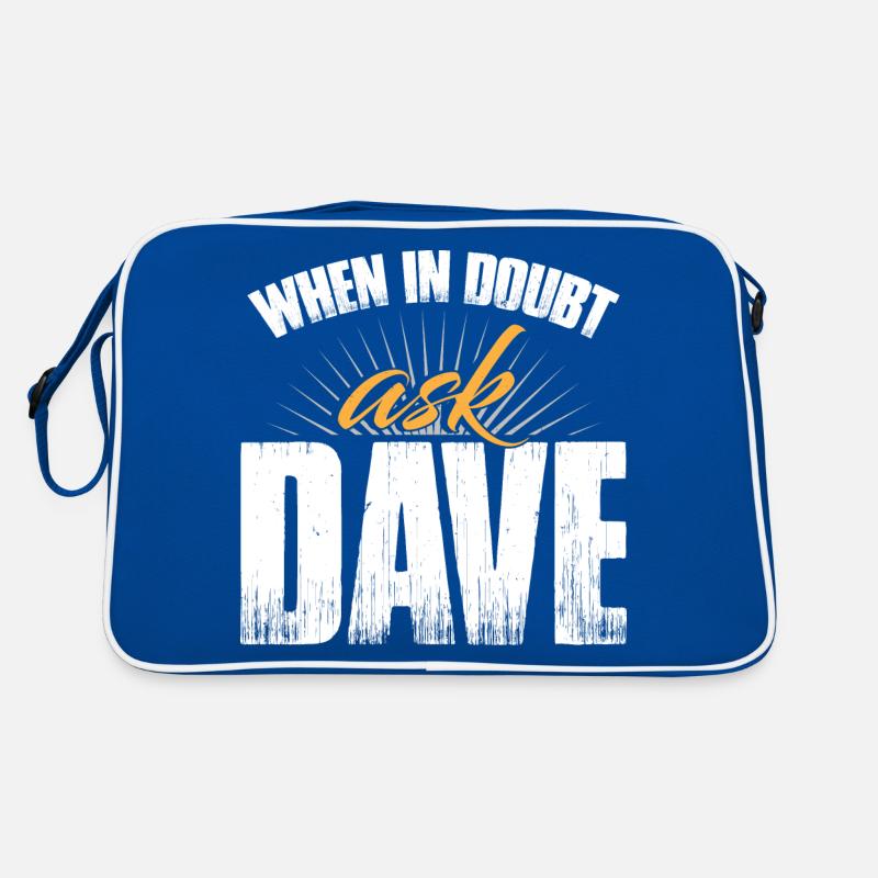 Im Zweifelsfall frag Dave Retro Tasche