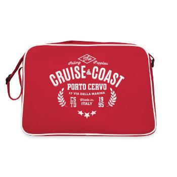 Porto Cervo sailing supplies - Sac Retro - rouge/blanc - Dos
