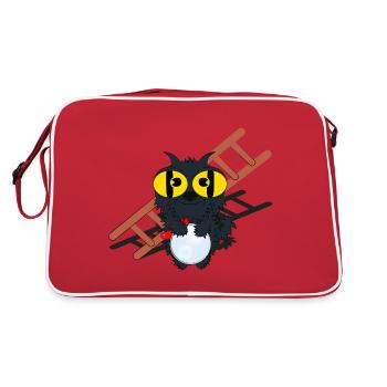 BON MOMENT - Sac Retro - rouge/blanc - Dos