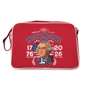 250th Independance day 1776 2026 coul - Sac Retro - rouge/blanc - Dos