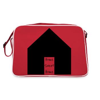 Home sweet home - Retro Bag - red/white - Back
