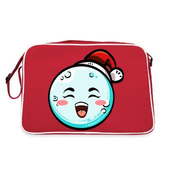 Boule de neige avec chapeau de Noël #2/9 - Sac Retro - rouge/blanc - Dos