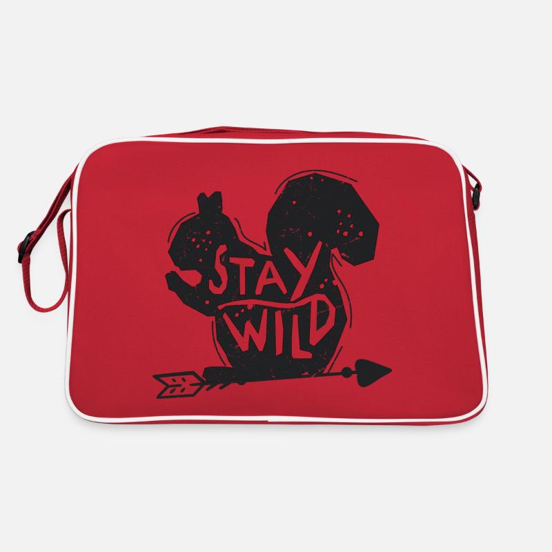Bleib wild Retro Tasche