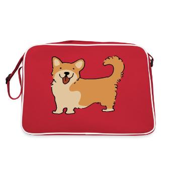 Corgi - Retro Bag - red/white - Back