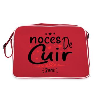 Noces de Cuir - Sac Retro - rouge/blanc - Dos