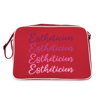 Esthéticienne | Cosmetologist - Sac Retro - rouge/blanc - Dos