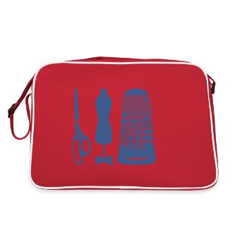 Cuttering tool - Retro Bag - red/white - Back