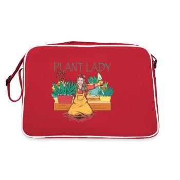 Dame de la plante - Sac Retro - rouge/blanc - Dos