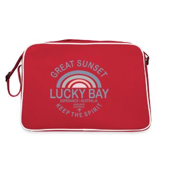 LUCKY BAY - Retro Bag - red/white - Back