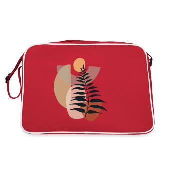 Minimalistic Boho Style - Retro Bag - red/white - Back
