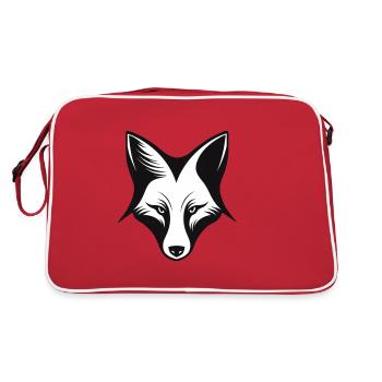 Fox Face - Retro Bag - red/white - Back