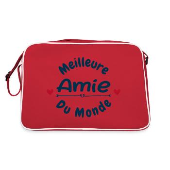 Meilleure Amie du Monde - Sac Retro - rouge/blanc - Dos