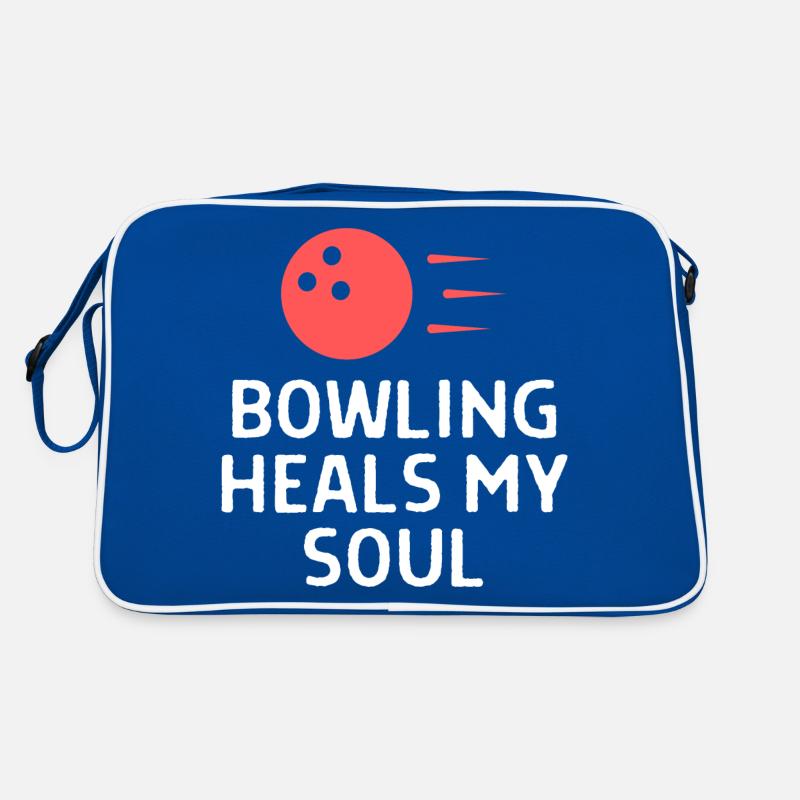 Bowlen Sprüche Bowling Bowler Kegeln Geschenk Retro Tasche