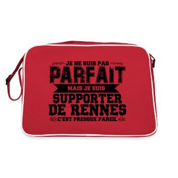 je suis supporter de rennes - Sac Retro - rouge/blanc - Dos