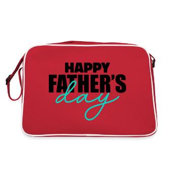 Happy Fathers Day - Sac Retro - rouge/blanc - Dos