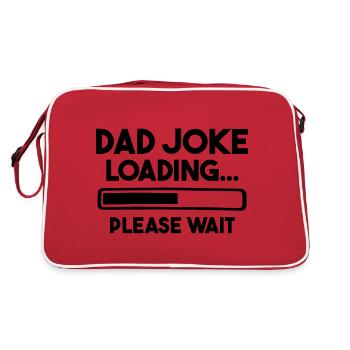 Dad Joke Loading Please Wait - Retro Bag - red/white - Back