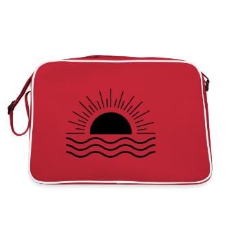 Soleil et vagues - Sac Retro - rouge/blanc - Dos