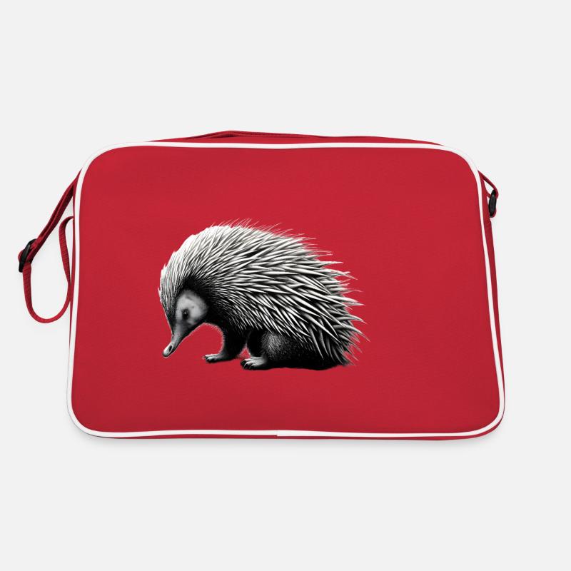 Échidné - Sac Retro - rouge/blanc