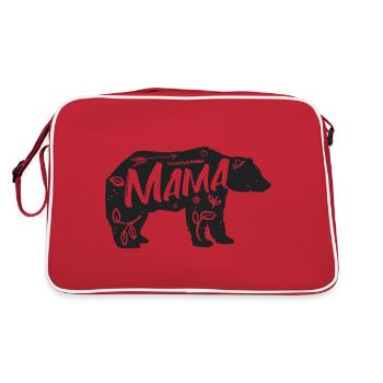 Mama Bear - Retro Bag - red/white - Back