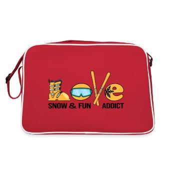 ski pistensau alpin shihase ski-love - Retro Bag - red/white - Back