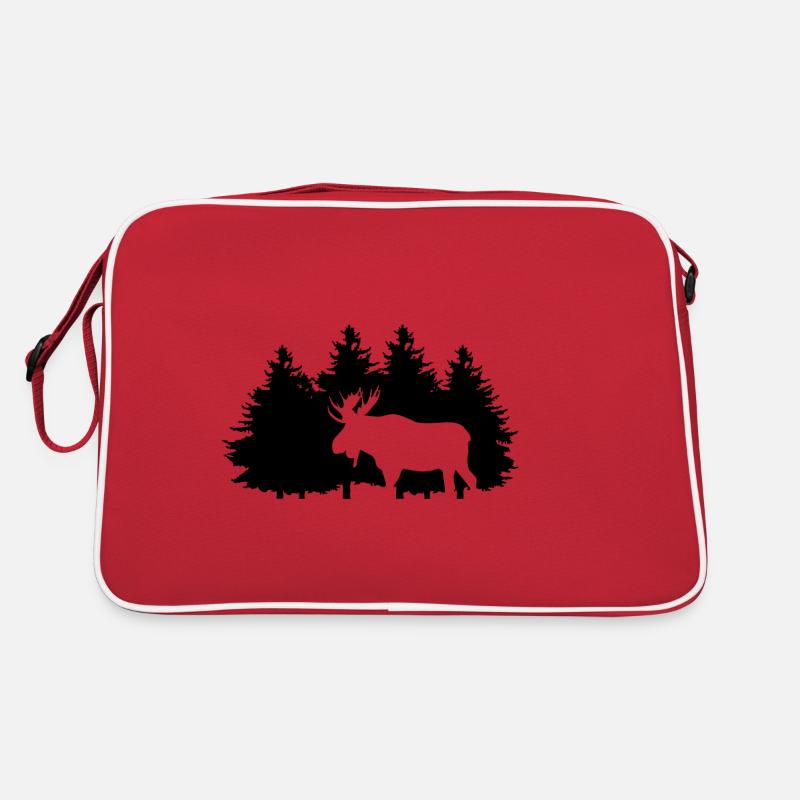 Élan en forêt Sac Retro