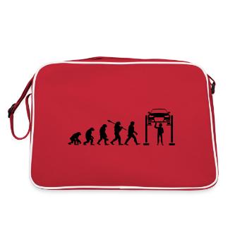 Evolution mécanique - Sac Retro - rouge/blanc - Dos