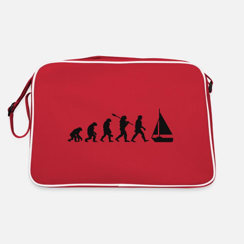 Evolution Segelboot Boot Retro Tasche